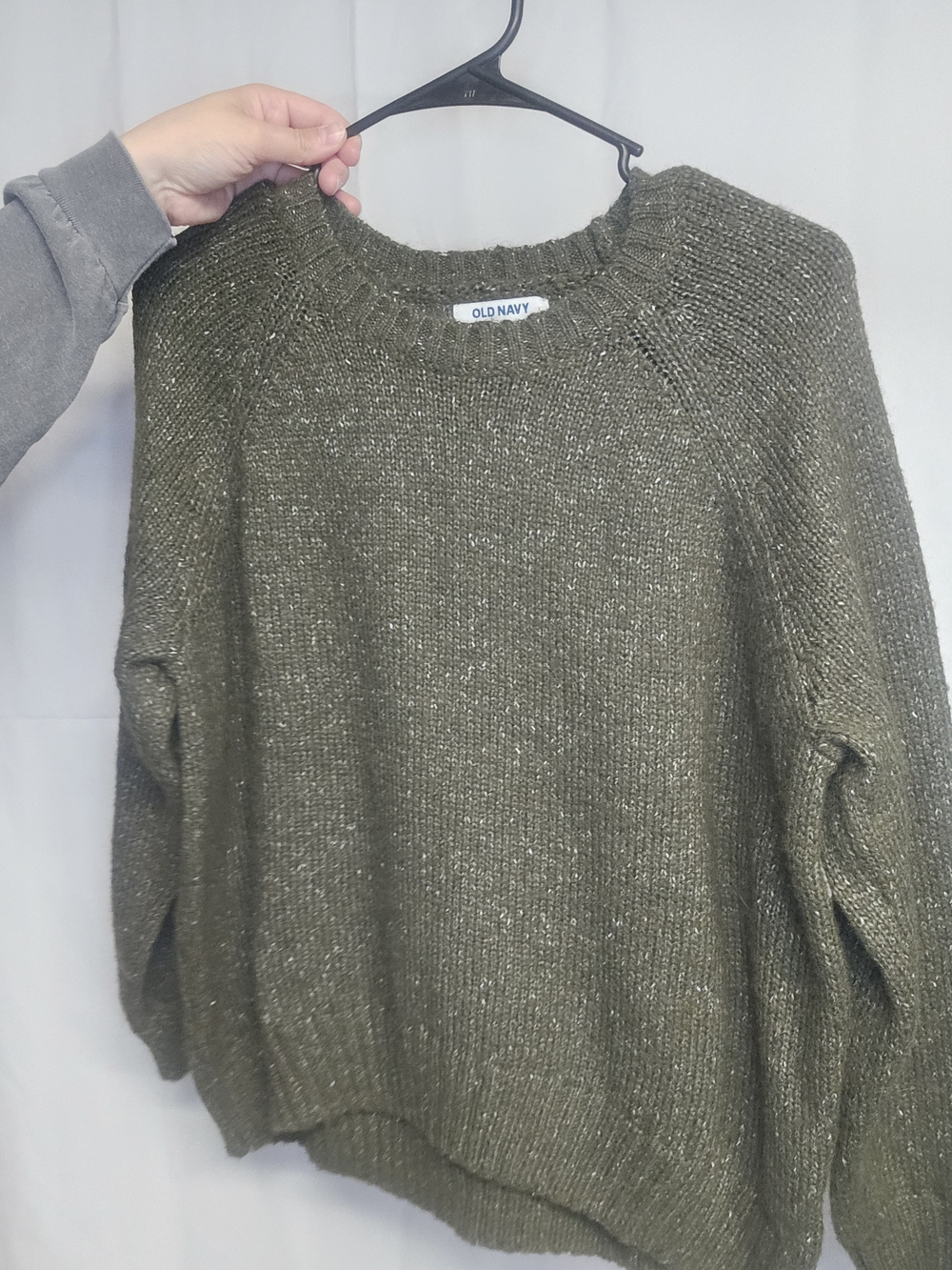 Old Navy Olive Knit Crewneck Sweater